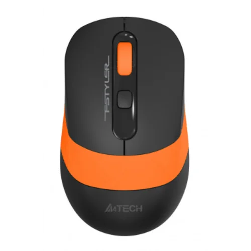 Мышь A4Tech Fstyler FG10 черный/оранжевый оптическая (2000dpi) беспроводная USB (4but)